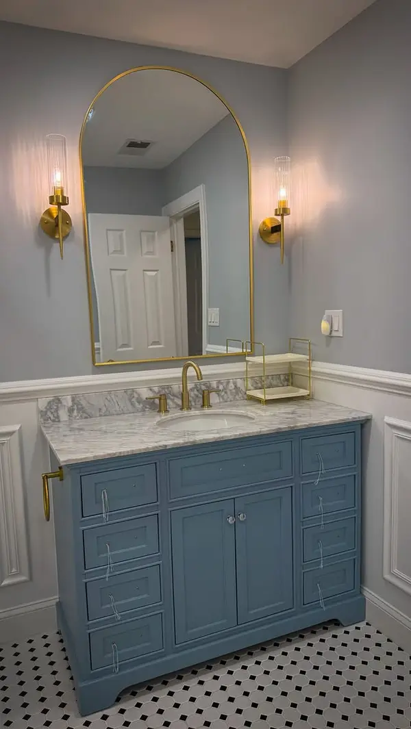 Finished bathroom transformation by Almeida Home Remodeling