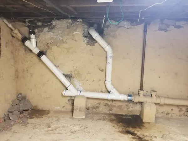 Drain piping installed by Plumbing Solutions