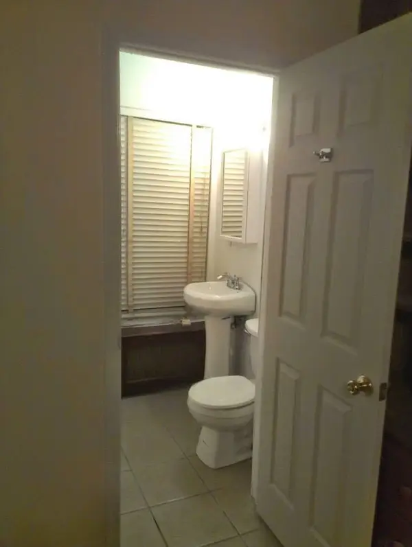 Finished residential bathroom interior
