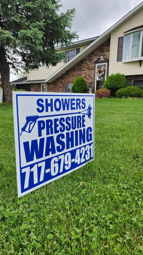 Showers Pressure Washing yard sign