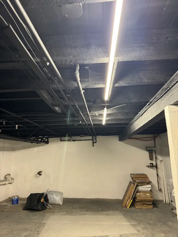 Basement ceiling painting