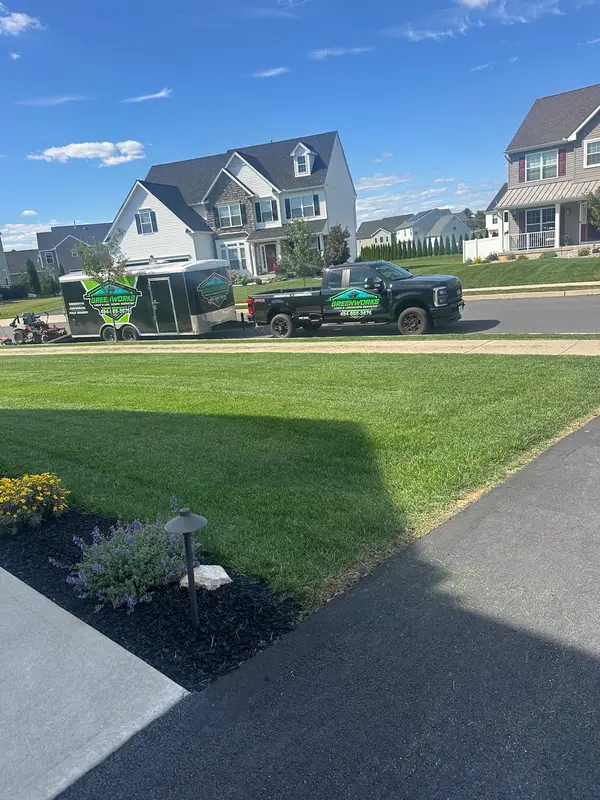Maintained front lawn