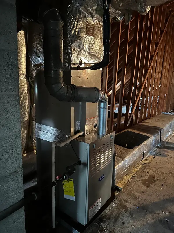 Heating equipment and connected ductwork