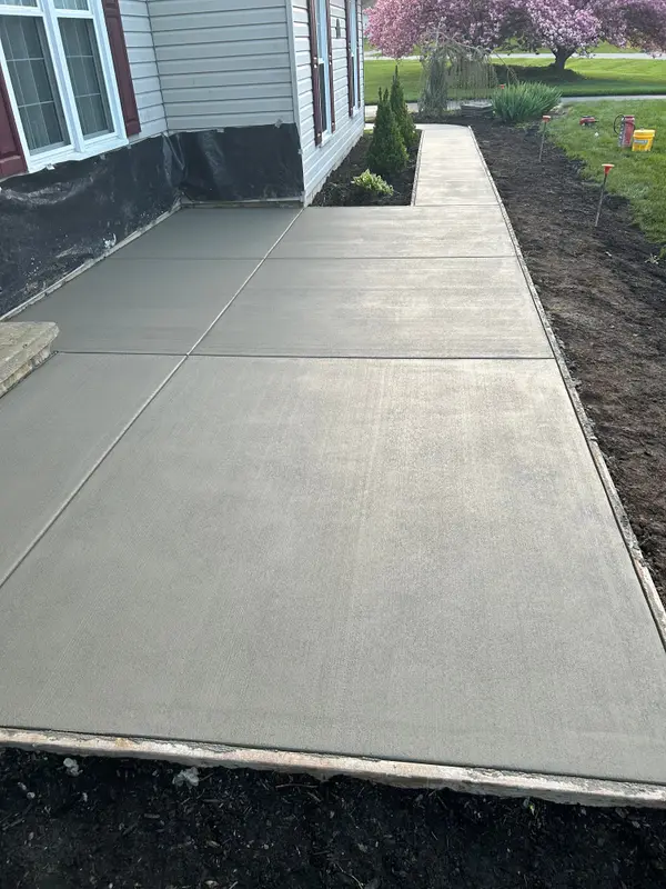 Concrete paths connecting outdoor areas