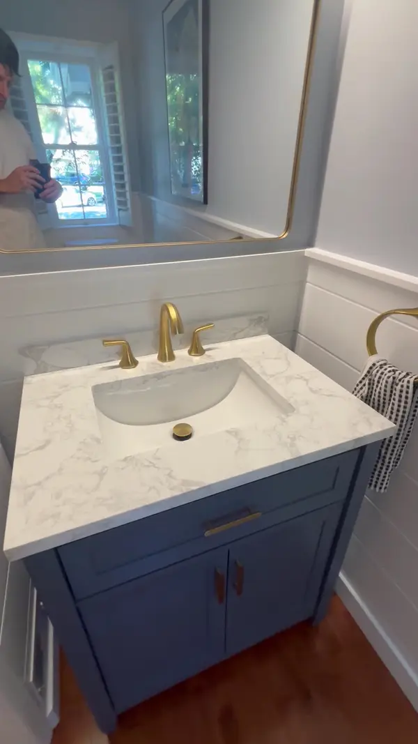 Bathroom vanity and trim