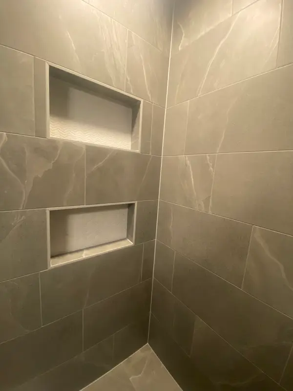 Bathroom tile installation