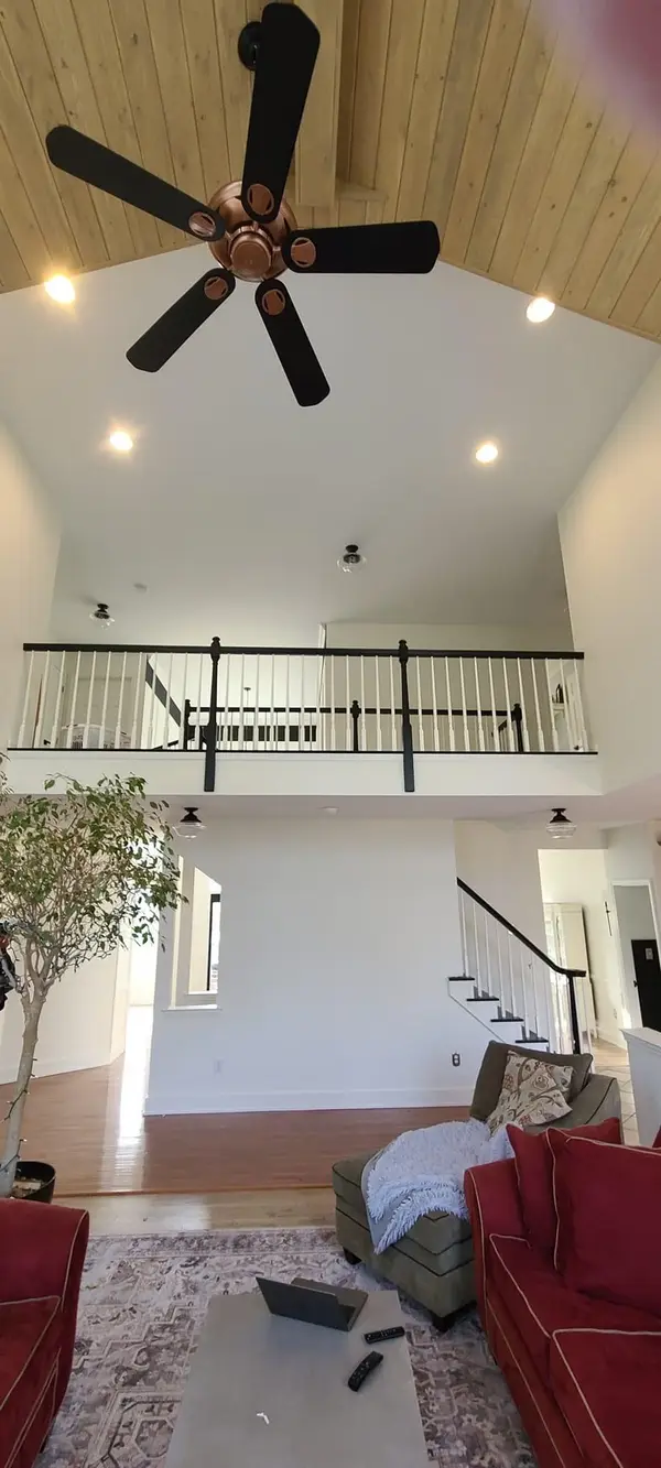 High-ceiling room in progress