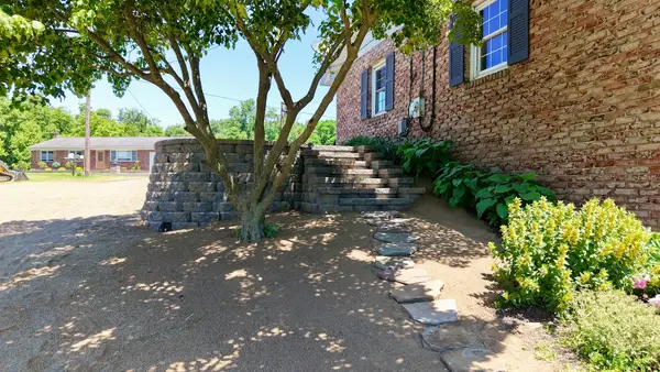 Stone steps beside a home