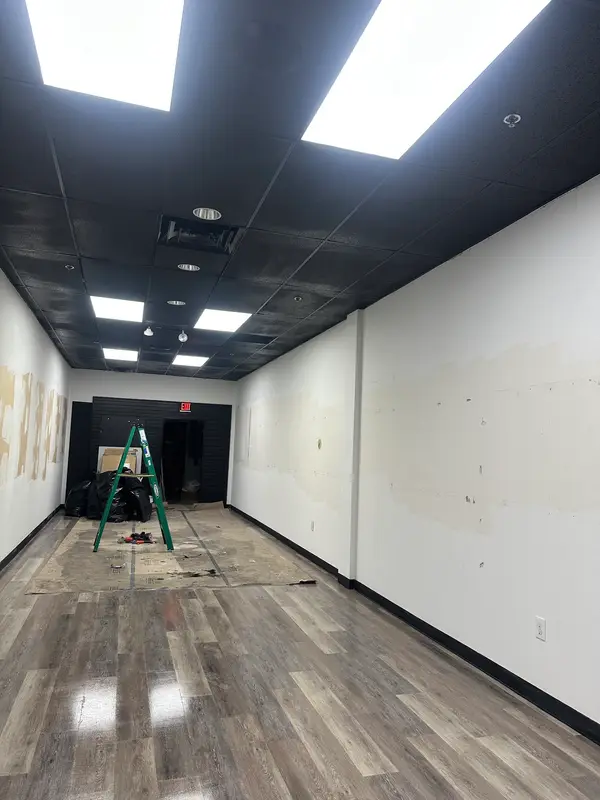 Interior workspace during renovation