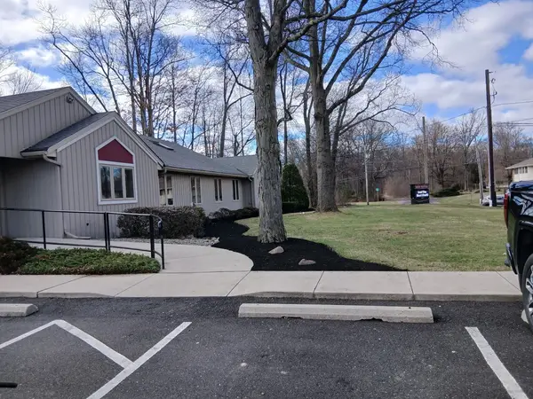 Maintained entry landscaping