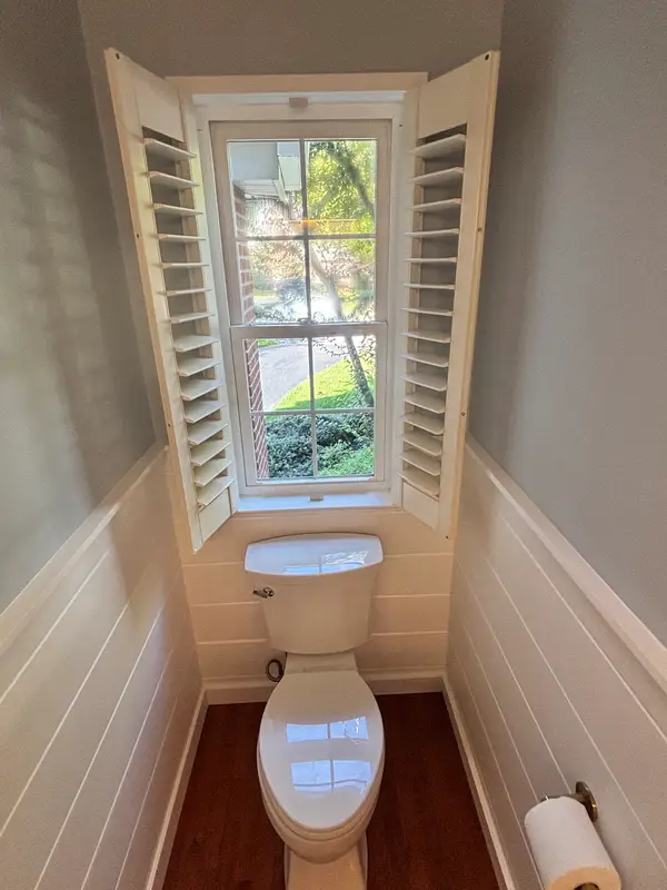 Bathroom window trim