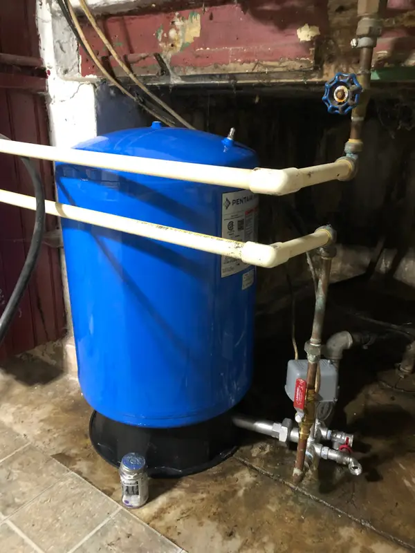 Water system piping and equipment