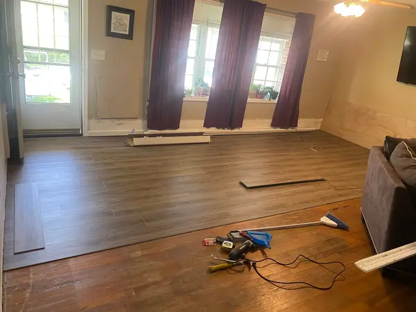 Interior flooring work