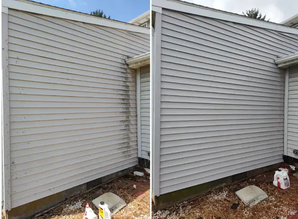 Siding cleaning comparison