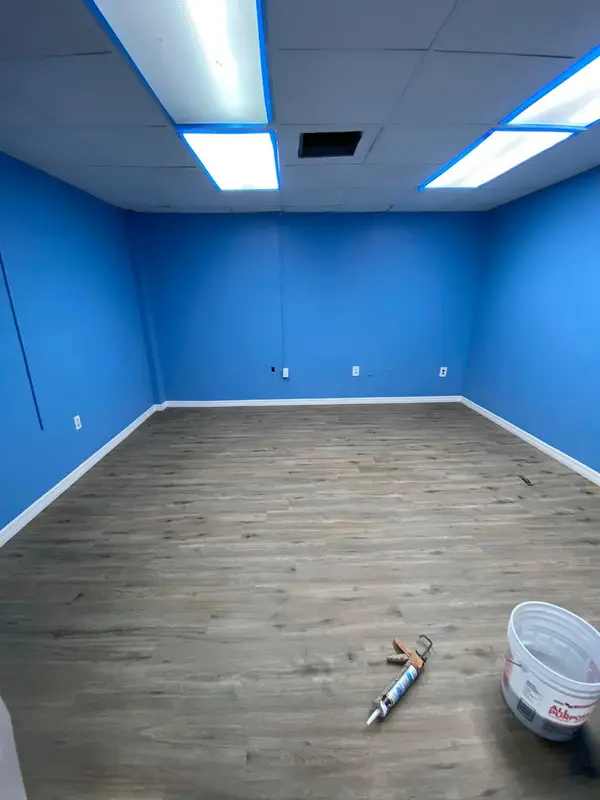 Painted room with new flooring