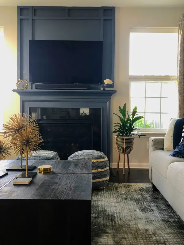 Fireplace feature wall