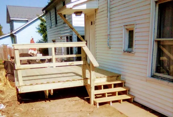Wood deck and stairs