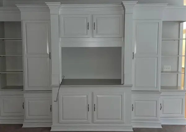 Painted cabinets and trim