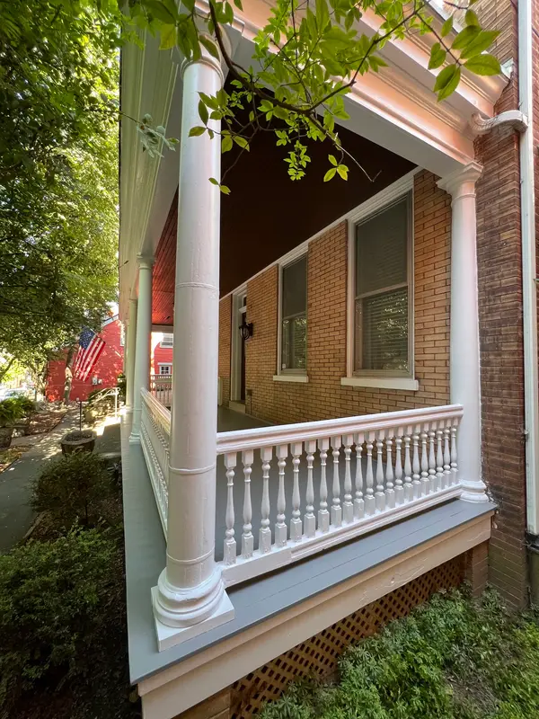 Painted porch columns