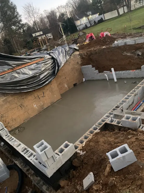 Concrete foundation work