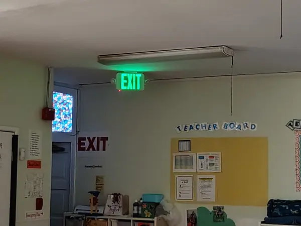 Illuminated emergency exit fixture