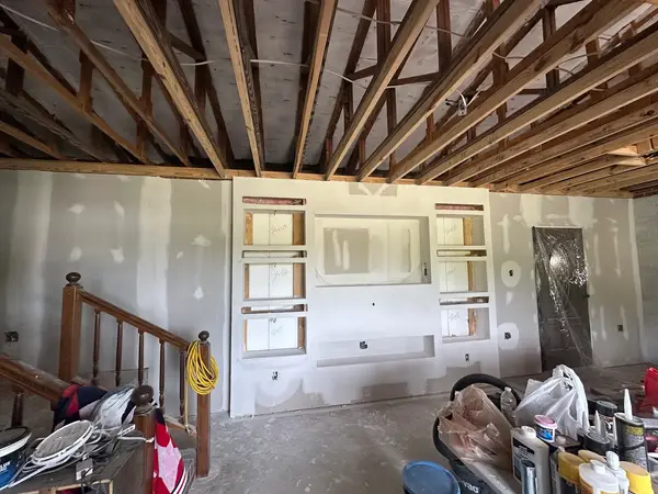 Open ceiling and wall repairs