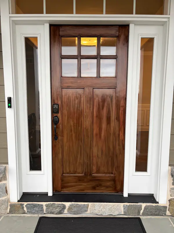 Entry door and sidelights