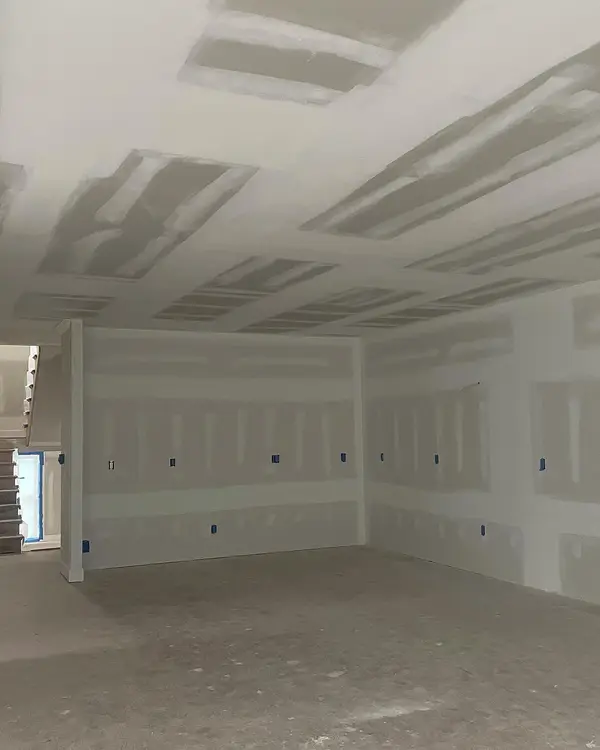 Interior drywall preparation