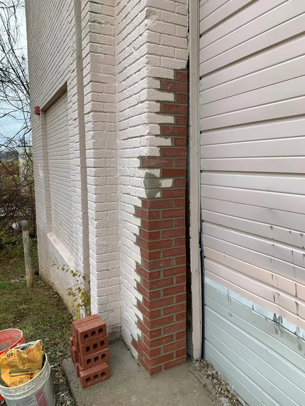 Brick pier repair work