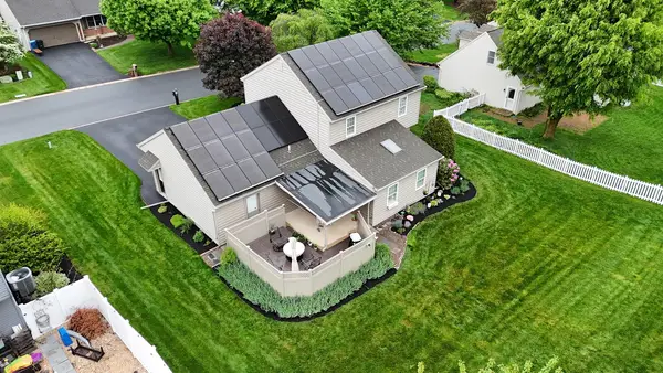 Landscape beds around a home