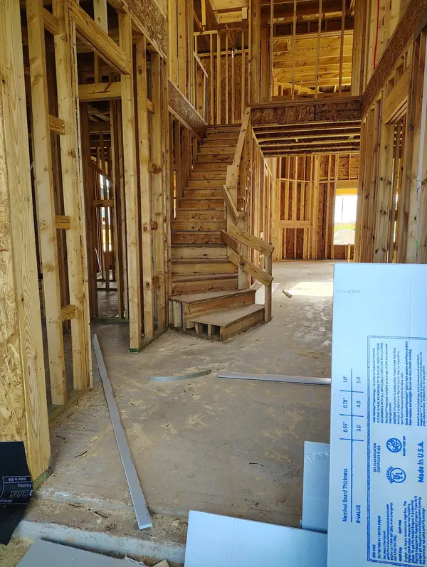 Interior framing and stair layout