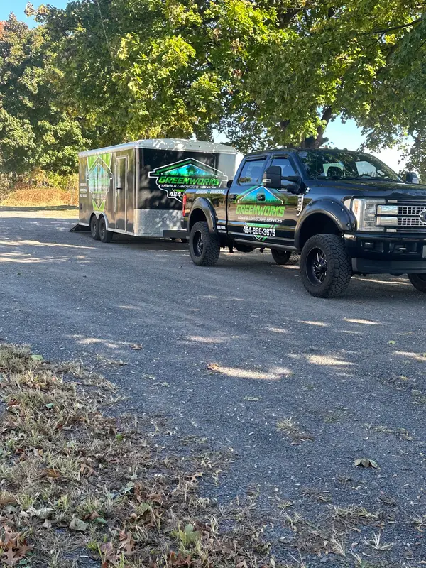GreenWorks equipment at a property