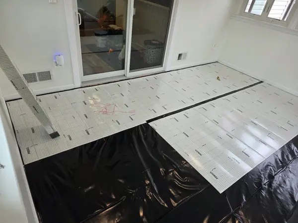 Flooring work in progress