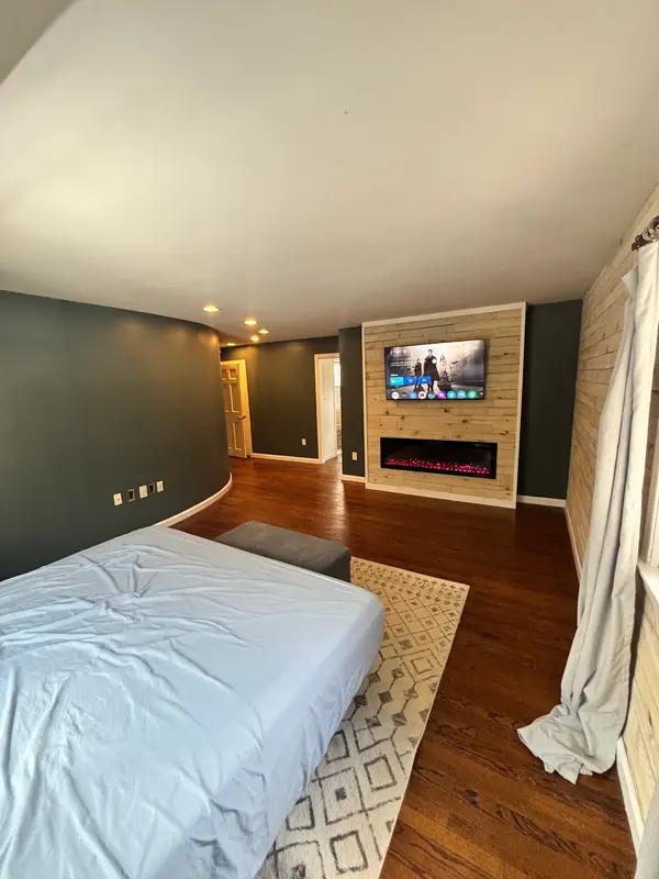 Finished basement living space