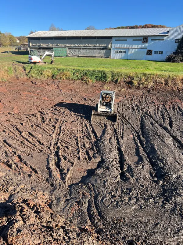 Site grading shown on the MJ Contractors profile