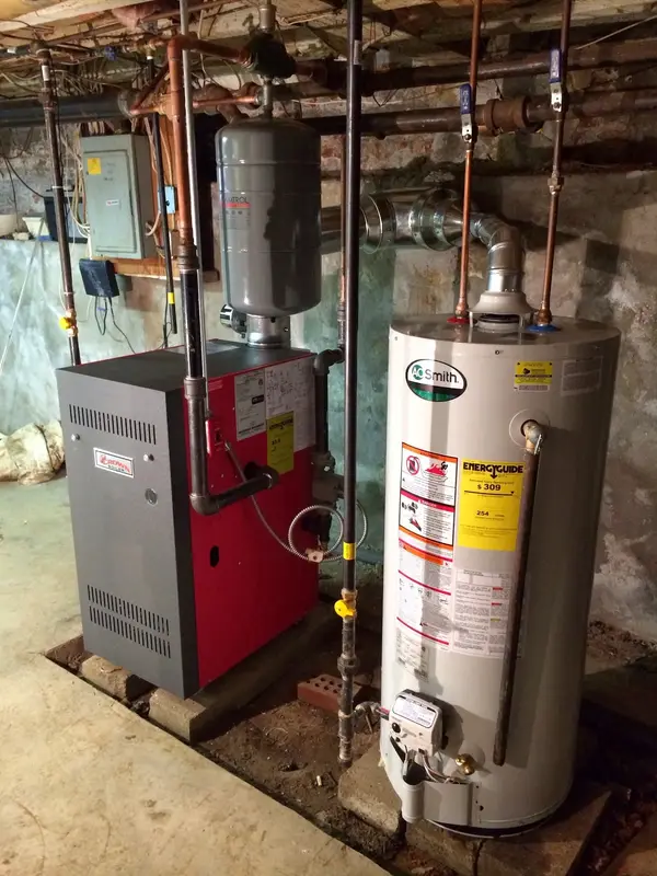 Furnace and water-heating equipment