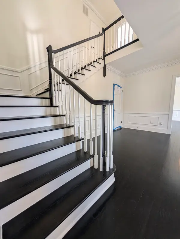 Painted stair risers and interior trim