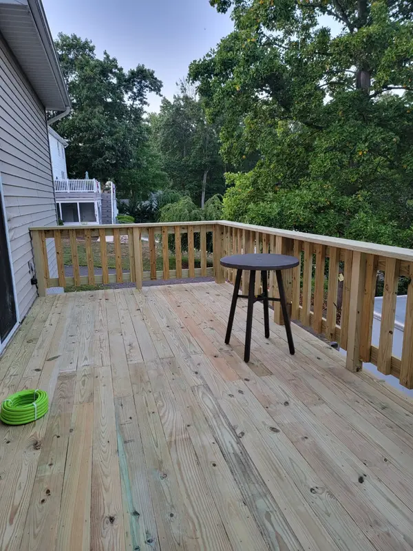 Wood deck and railings