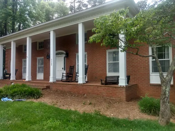 Porch columns and entrance trim