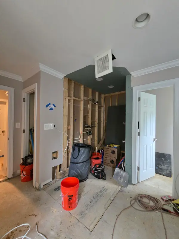 Open wall during a home renovation