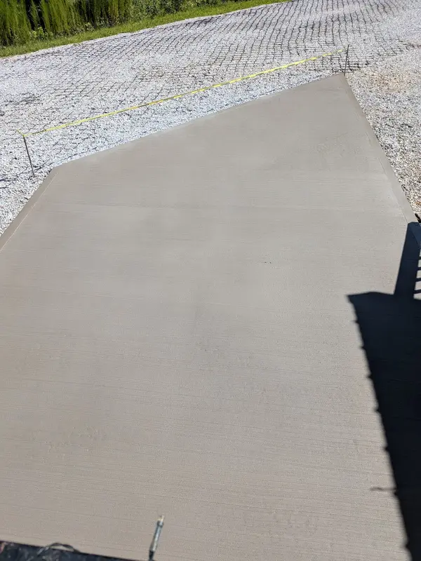 Finished concrete surface