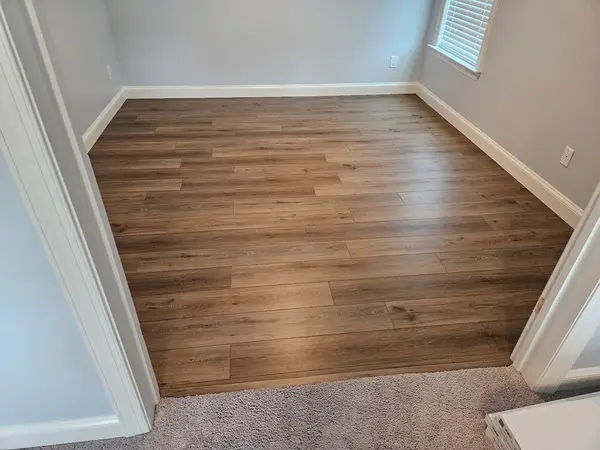 New flooring in an interior room