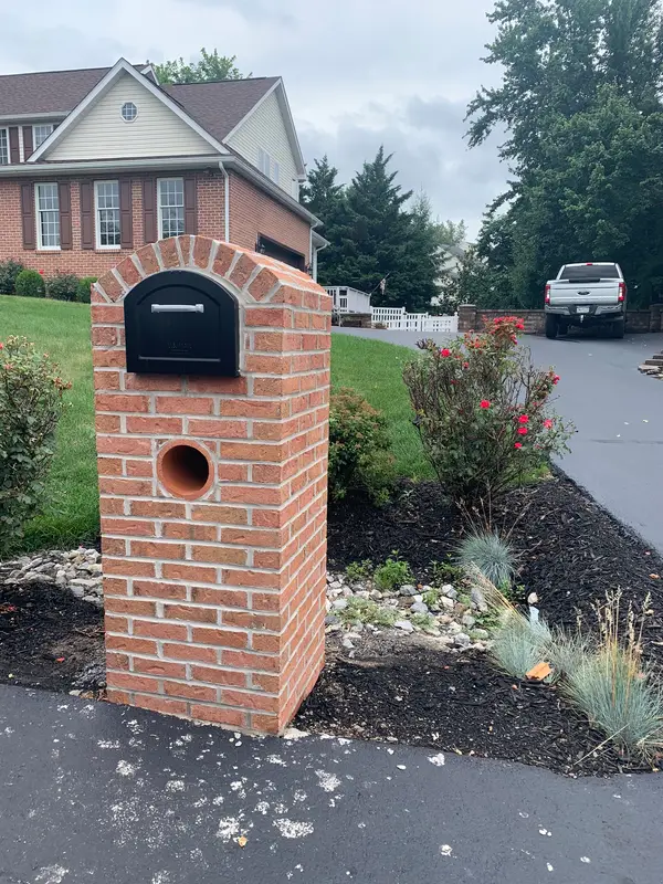 Brick mailbox