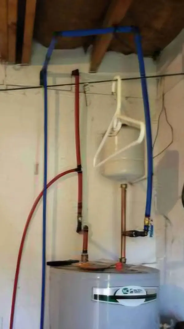 Water heater supply connections