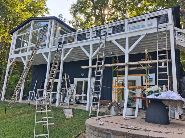 Exterior porch work in progress