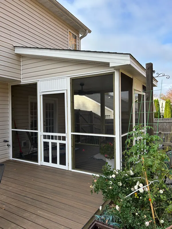 Screened porch exterior