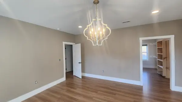 Freshly painted dining room