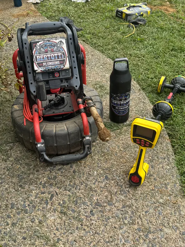 Sewer inspection equipment shown on the Bertotti Plumbing profile