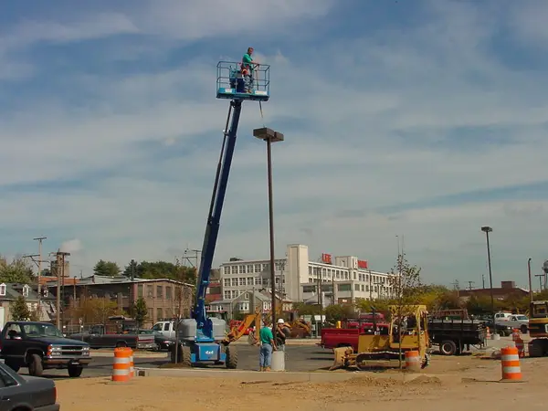 Commercial parking and site lighting work from Excel Electric official services page