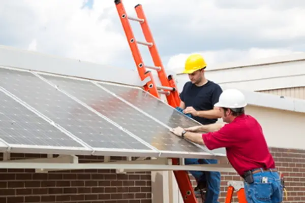 Solar installation from Excel Electric official services page